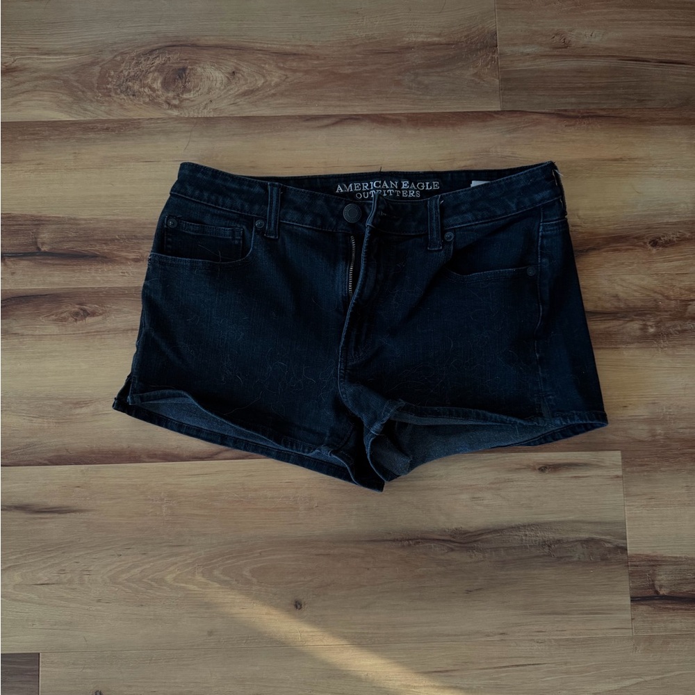 American Eagle Outfitters Women's Black Denim Shorts